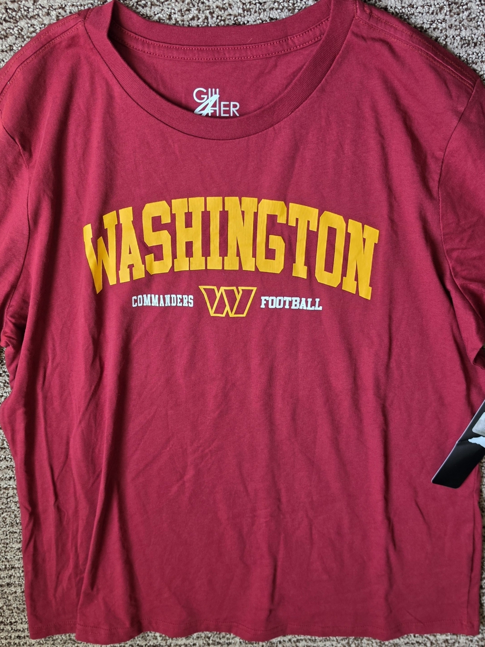 Women’s Washington Commanders Long Sleeve Graphic Tee in Red